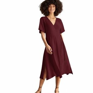 Outerknown Luna Wrap Dress Organic Cotton Women’s Size L?